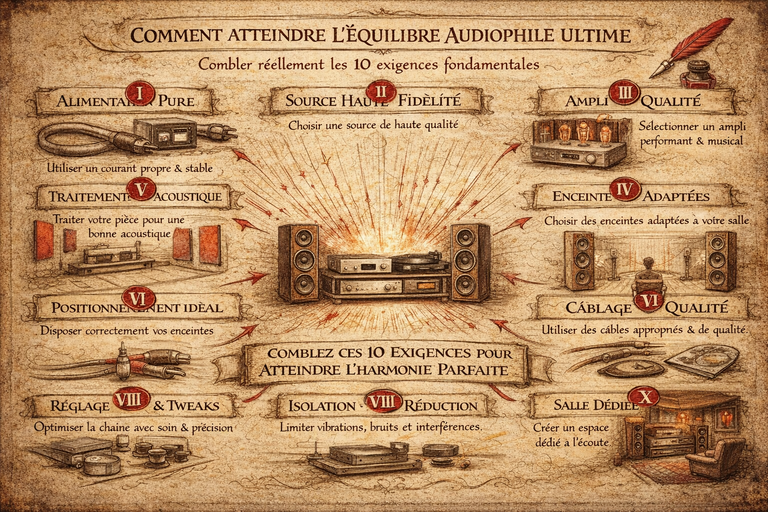 Comment atteindre l’équilibre audiophile ultime : combler réellement les 10 exigences fondamentaless