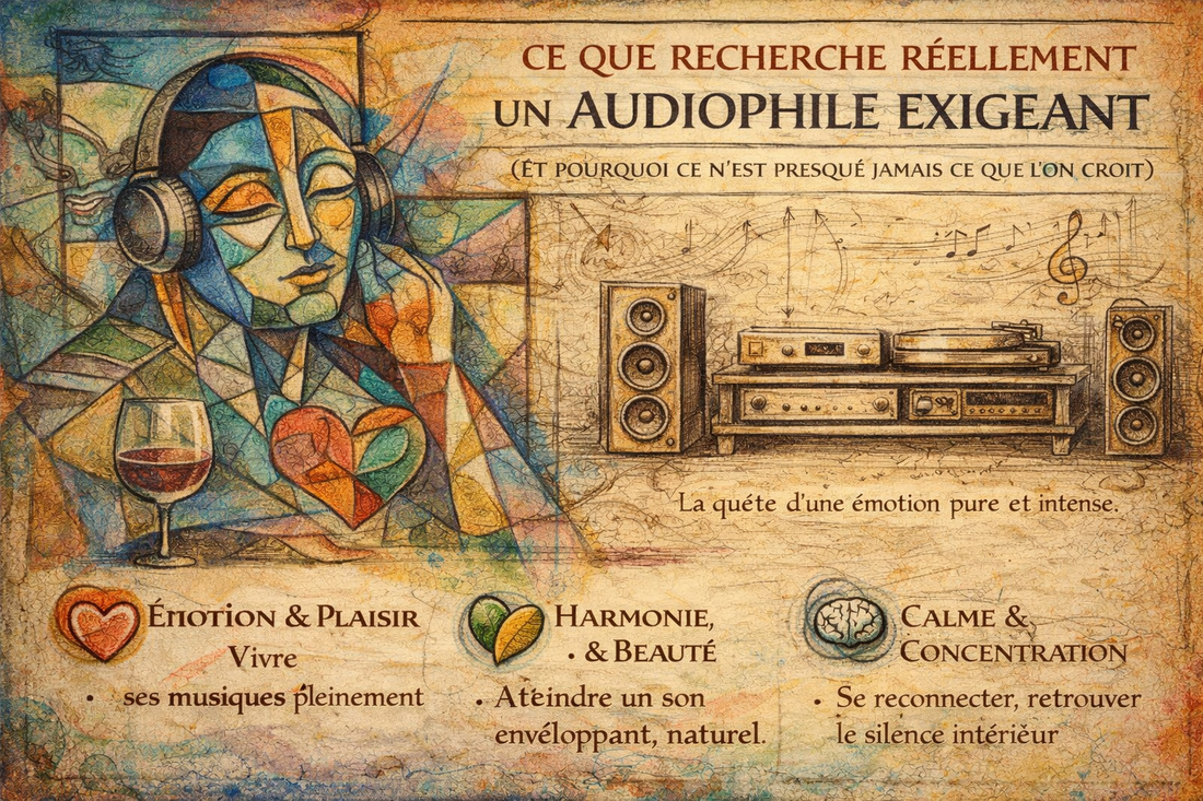 Ce que recherche réellement un audiophile exigeant (et pourquoi ce n’est presque jamais ce que l’on croit)