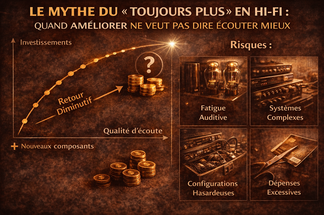 Le mythe du “toujours plus” en Hi-Fi : quand améliorer ne veut pas dire écouter mieux