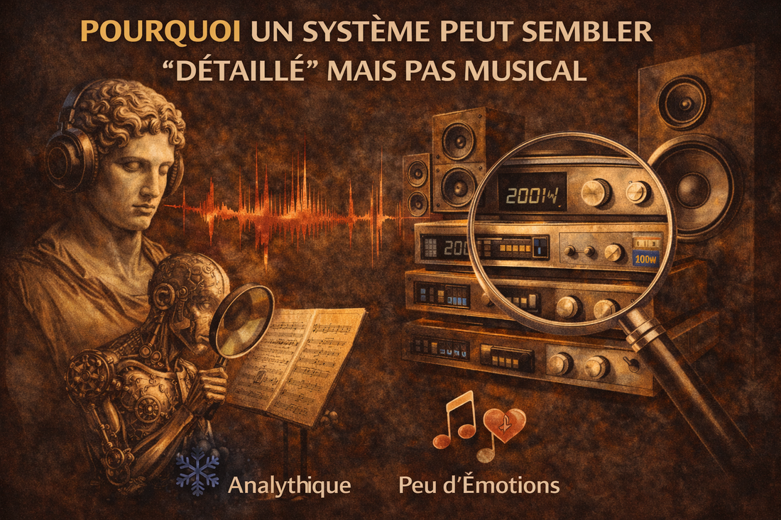 Pourquoi un système peut sembler “détaillé” mais pas musical