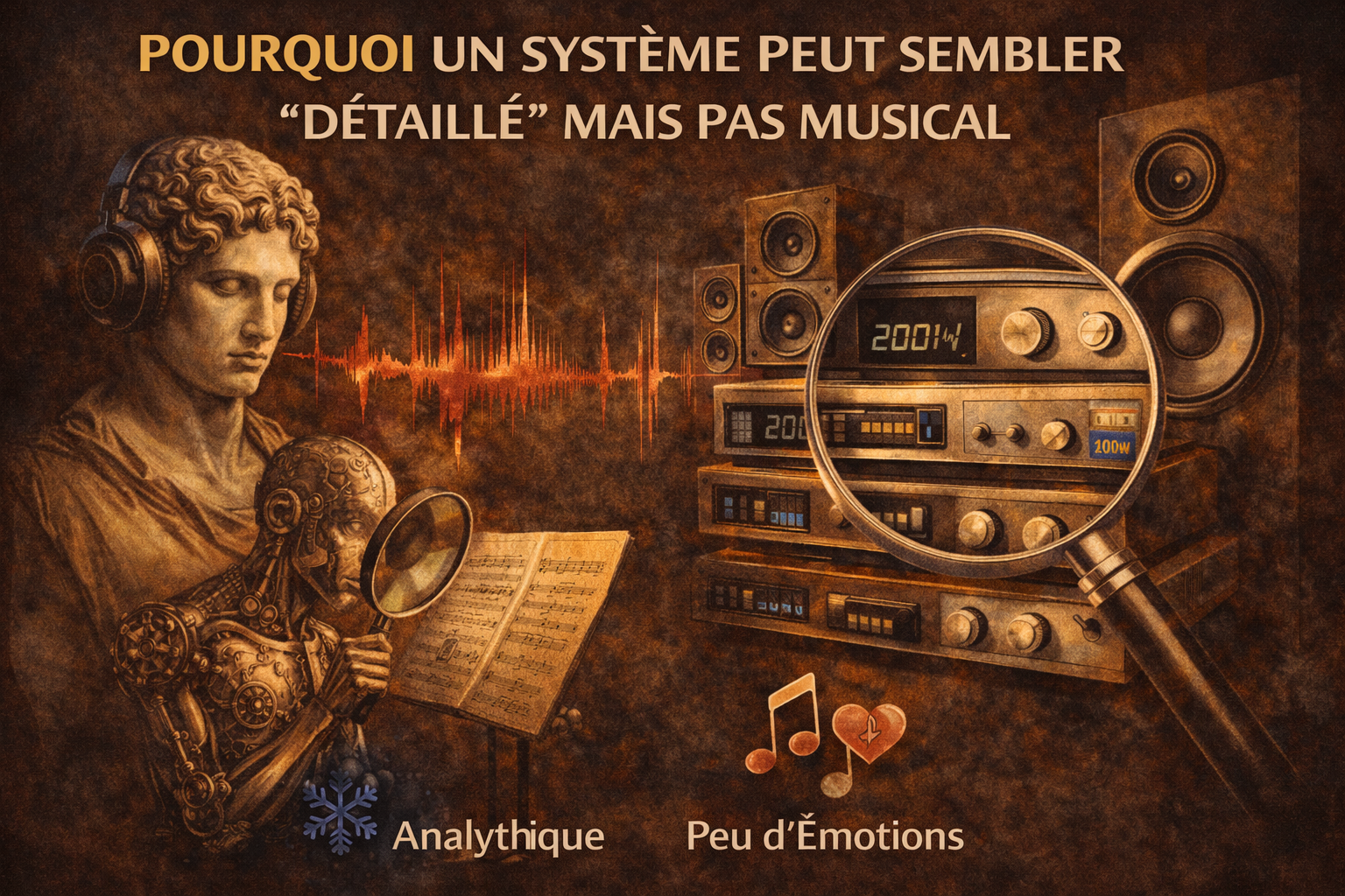 Pourquoi un système peut sembler “détaillé” mais pas musical