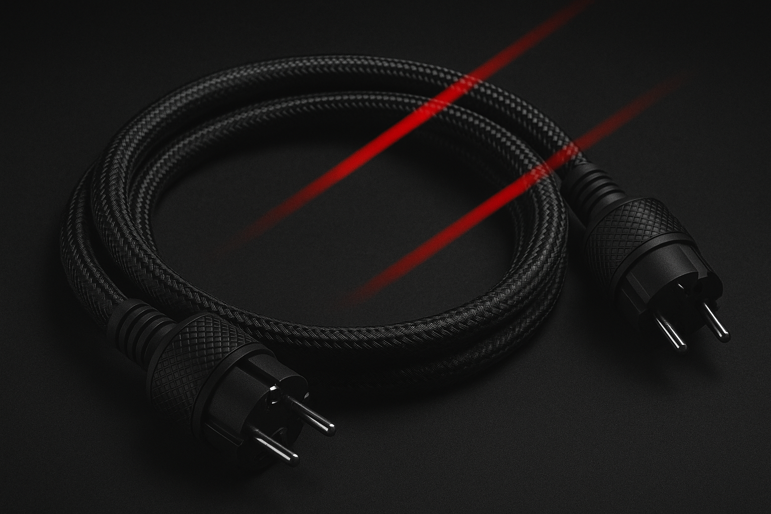 Cable secteur Plaque  Rhodium